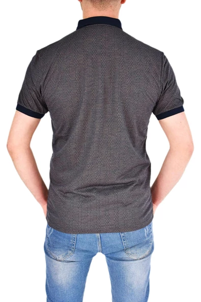 Erkek Gömlek Yaka Tişört Çizğili BGL-ST01944 - Resim 9