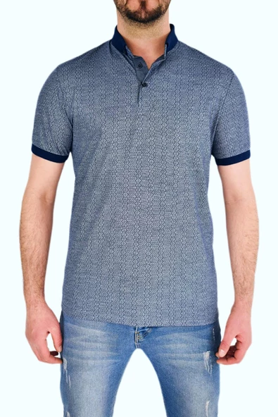 Erkek Gömlek Yaka Tişört Çizğili BGL-ST01944 ürün görseli