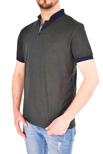 Erkek Gömlek Yaka Tişört Çizğili BGL-ST01944 - Resim 7