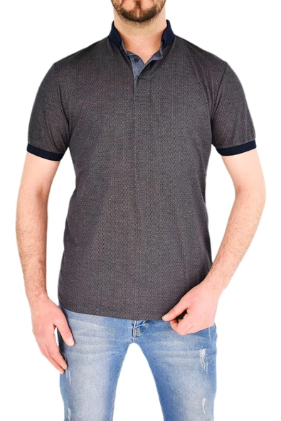 Erkek Gömlek Yaka Tişört Çizğili BGL-ST01944 - Resim 3