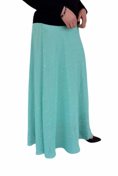 Kadın Uzun Etek Şifon MNLS86998 - Resim 7