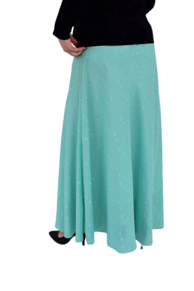 Kadın Uzun Etek Şifon MNLS86998 - Resim 12