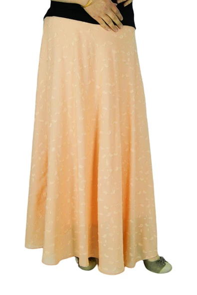 Kadın Uzun Etek Şifon MNLS86998 - Resim 3