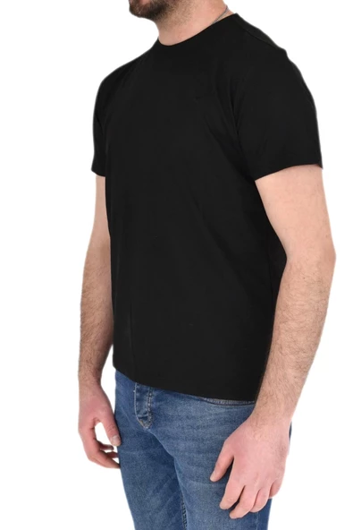 Erkek Büyük Beden Sıfır Yaka Tişört Ottoman BGL-ST01891 - Resim 3