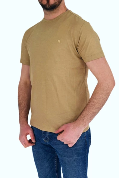 Erkek Büyük Beden Sıfır Yaka Tişört Ottoman BGL-ST01891 - Resim 8