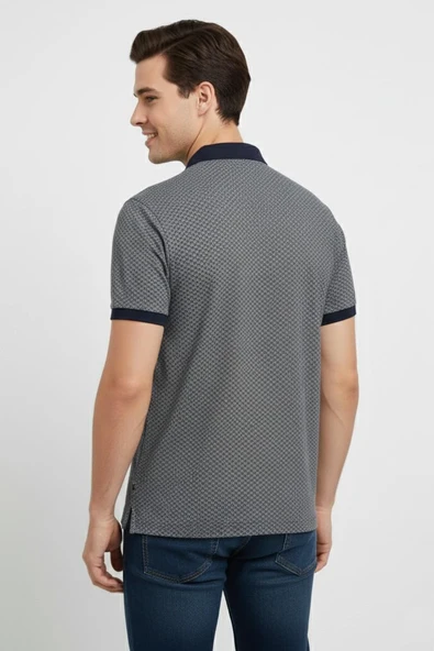 Erkek Polo Yaka Jakarlı Tişört BGL-ST00535 - Resim 8