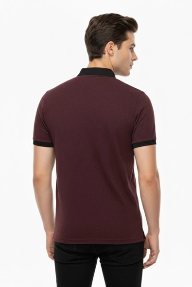 Erkek Polo Yaka Jakarlı Tişört BGL-ST00535 - Resim 9