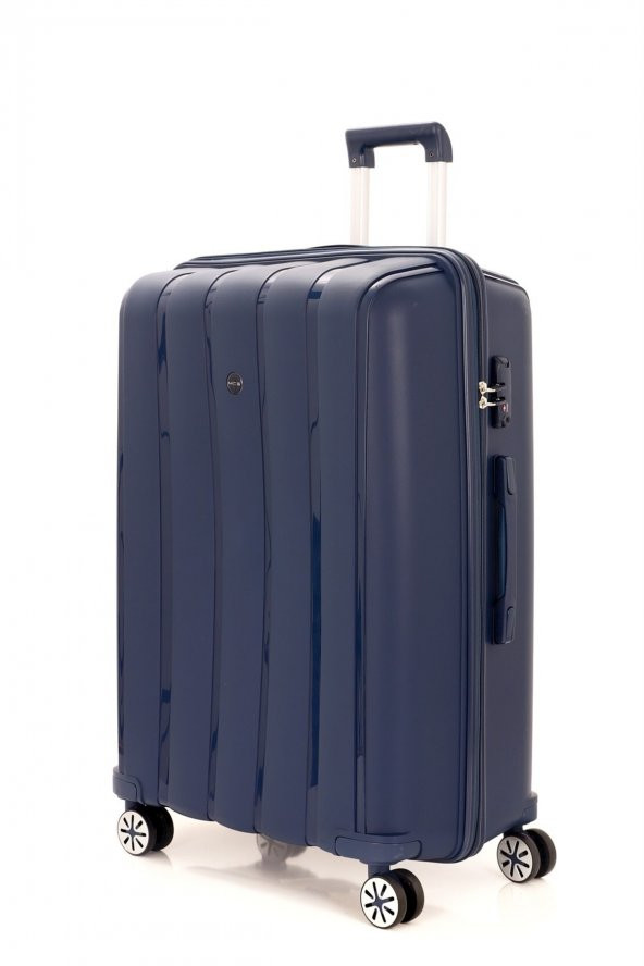MÇS Büyük Boy Lacivert Polipropilen Valiz V305 75 Cm - 2