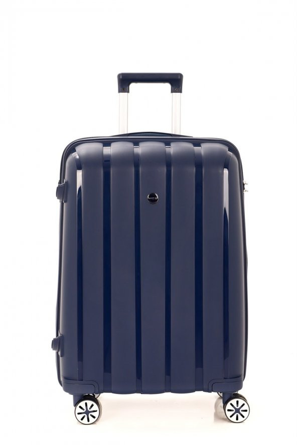 MÇS Lacivert Orta Boy Polipropilen Valiz V305 65 Cm
