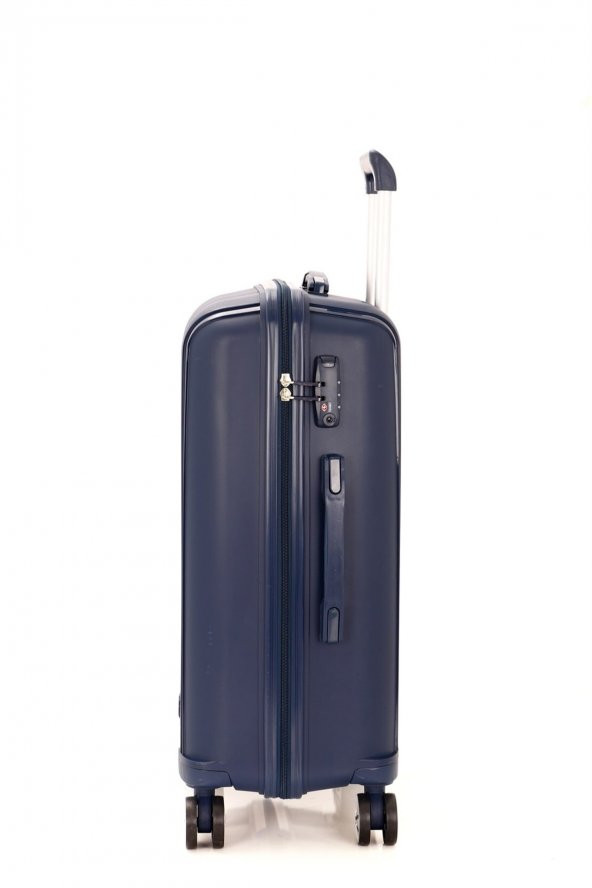 MÇS Lacivert Orta Boy Polipropilen Valiz V305 65 Cm - 3