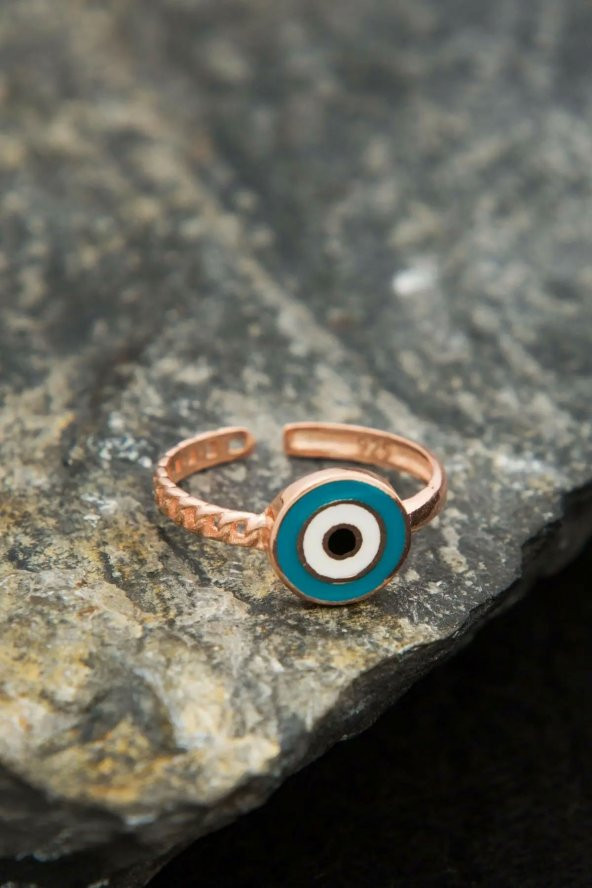 Kadın Ayarlanabilir Göz Model  925 Ayar Gümüş Yüzük - 2