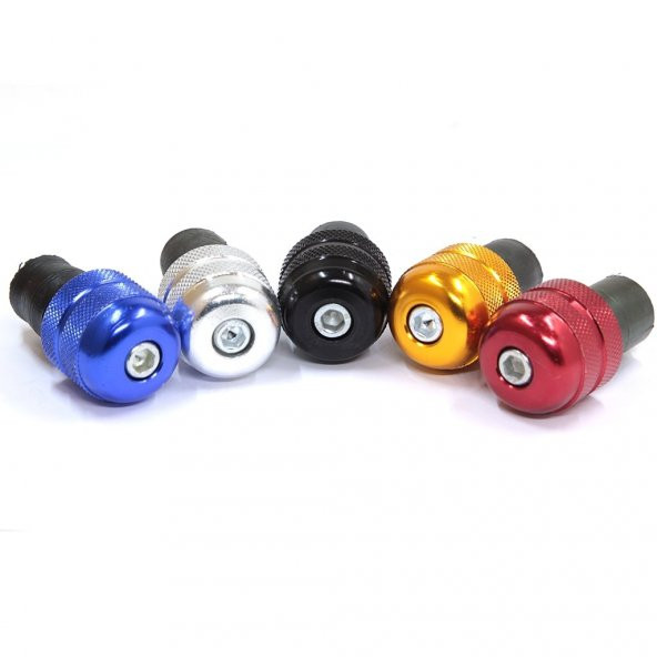 MOTOSİKLET DİREKSİYON TAPA RENKLİ TOPUZ KIRMIZI - 2