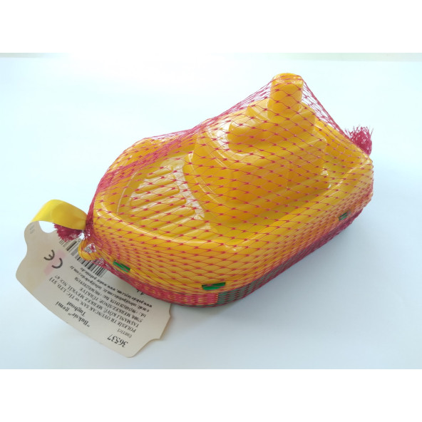 POLESIE OYUNCAK TEKNE 18CM, BALIKÇI TEKNESİ (SARI-YEŞİL) BANYO HAVUZ DENİZ OYUNCAĞI - 5