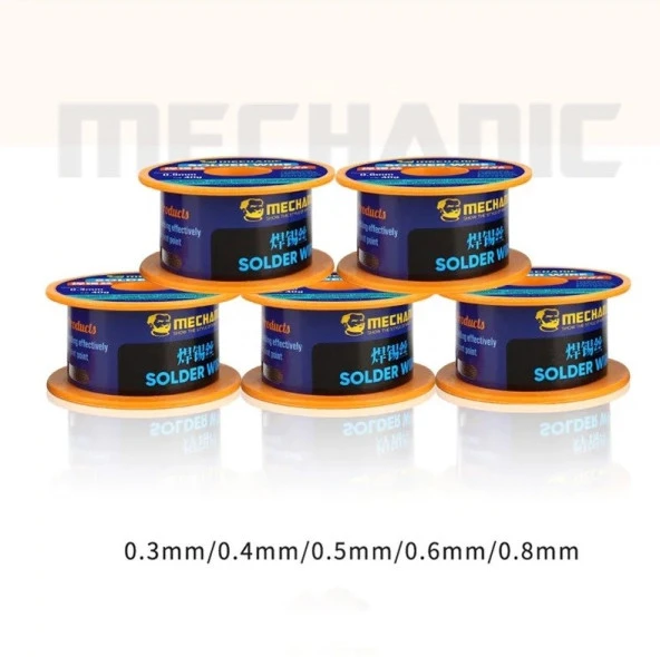 Mechanic DS6 Lehim Teli 0.3mm  0.4mm  0.5mm  0.6mm   0.8mm 40gr - 5
