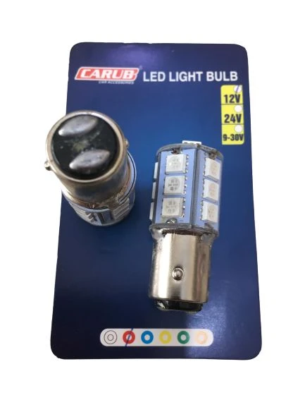 Motosiklet ve Otomobil Stop Ampul 18led 1016 Çakar Kırmızı Şaşı - Resim 4