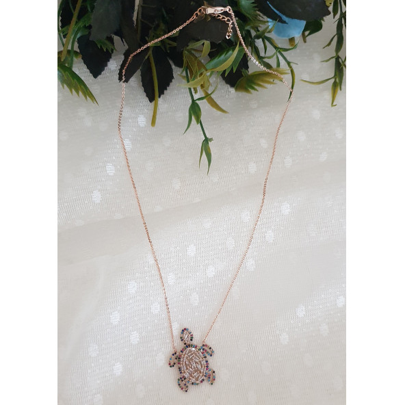 Kaplumbağa Uçlu Kolye - Resim 2