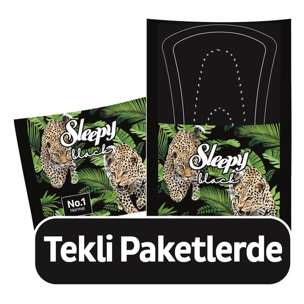 Sleepy Black Premium Plus Günlük Ped Normal 80 Adet Ped - 2