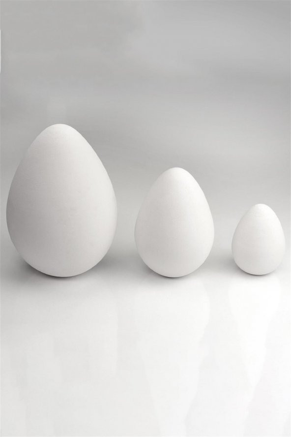 Paskalya Yumurtası Boyanabilir Obje - Seramik Bisküvi 10 cm  (Ham Ürün)