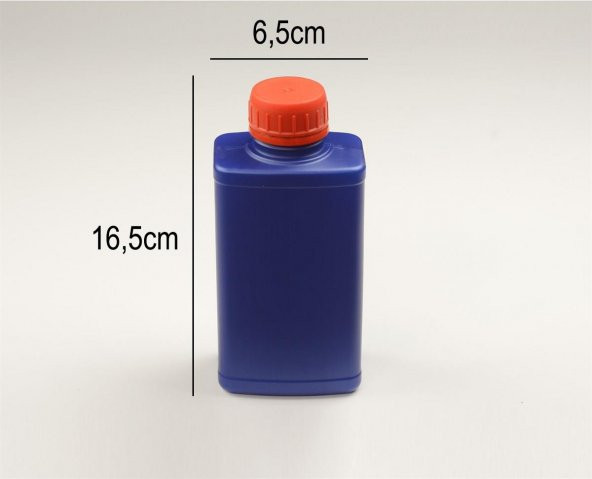 Plastik Şişe | Köşeli  | Mavi | 500ml - 2