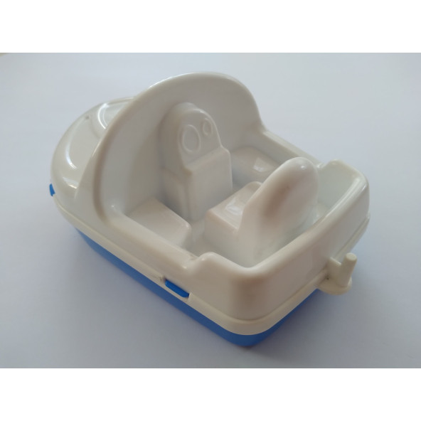 POLESIE OYUNCAK TEKNE 18CM, YARIŞ TEKNESİ (BEYAZ-MAVİ) BANYO HAVUZ DENİZ OYUNCAĞI - 2