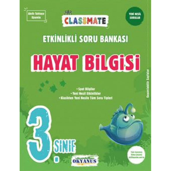 3. Sınıf Classmate Hayat Bilgisi Etkinlikli Soru Bankası