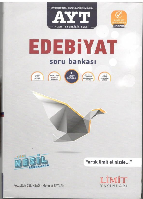 AYT Edebiyat Soru Bankası Limit Yayınları