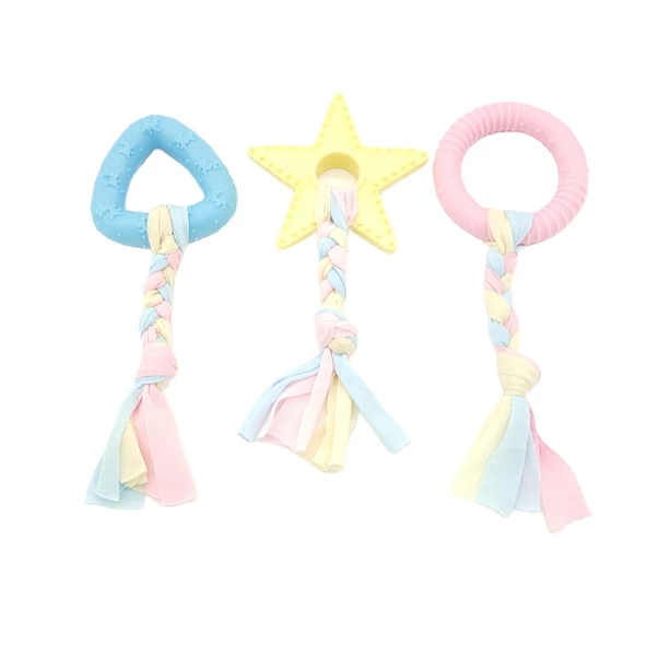 Halat Düğümlü Kauçuk Köpek Oyuncak Set ürün görseli