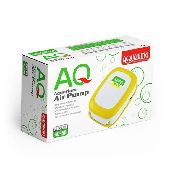 Aquawing AQ950 Çift Çıkışlı Akvaryum Hava Motoru 2x5,5 L/dak 5 W. ürün görseli