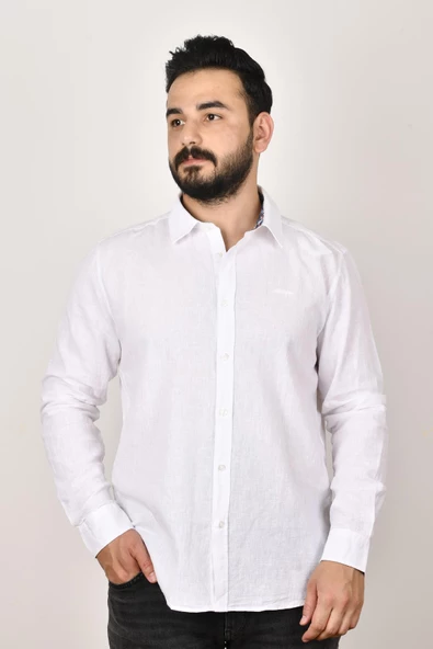 Wrangler W221085102 Erkek Beyaz Gömlek