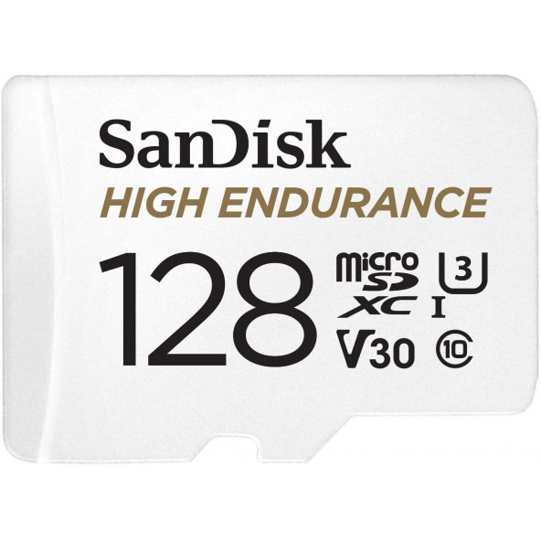 SanDisk High Endurance 128GB 100/40MB/s microSDXC C10 V30 Hafıza Kartı SDSQQNR-128G-GN6IA