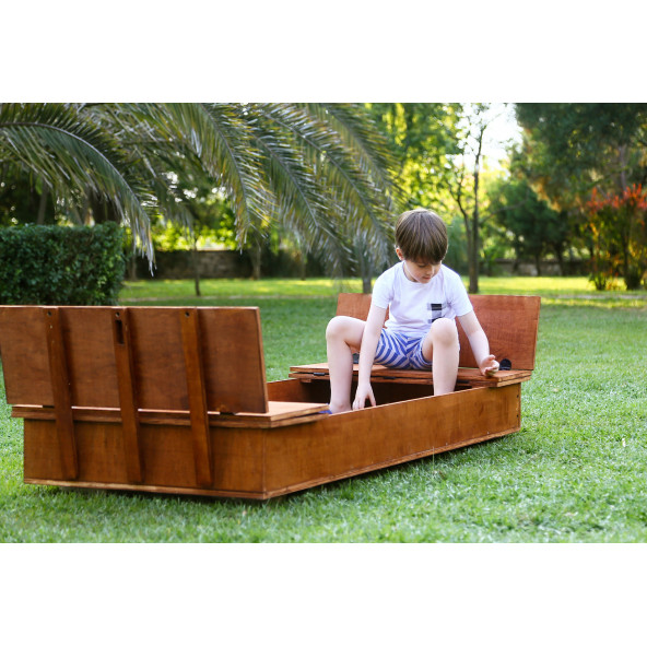 MANDU Ahşap Çocuk Kum Havuzu