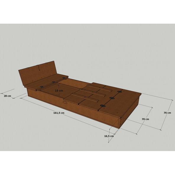 MANDU Ahşap Çocuk Kum Havuzu - 5