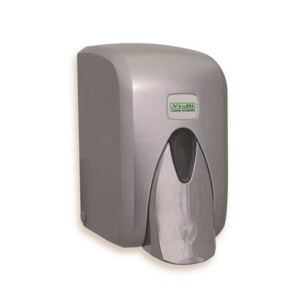 Omnipazar Vialli S5C Gri Sıvı Sabun Dispenseri Aparatı Hazneli 500 ml