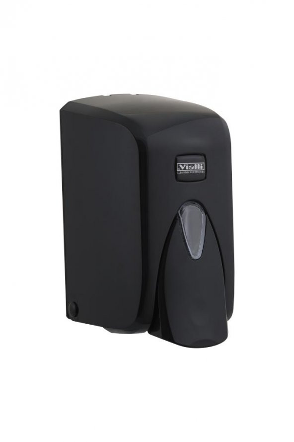 Omnipazar Vialli S5B Sıvı Sabun Dispenseri Aparatı Hazneli Siyah 500 ml
