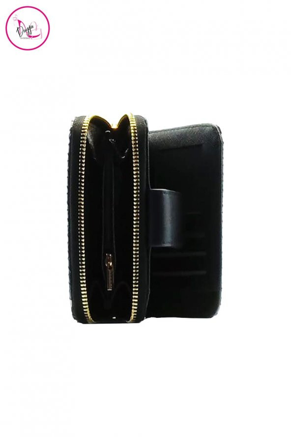 Kadın Cüzdan Fermuarlı Kapaklı Orta Boy Pul Desenli - 5