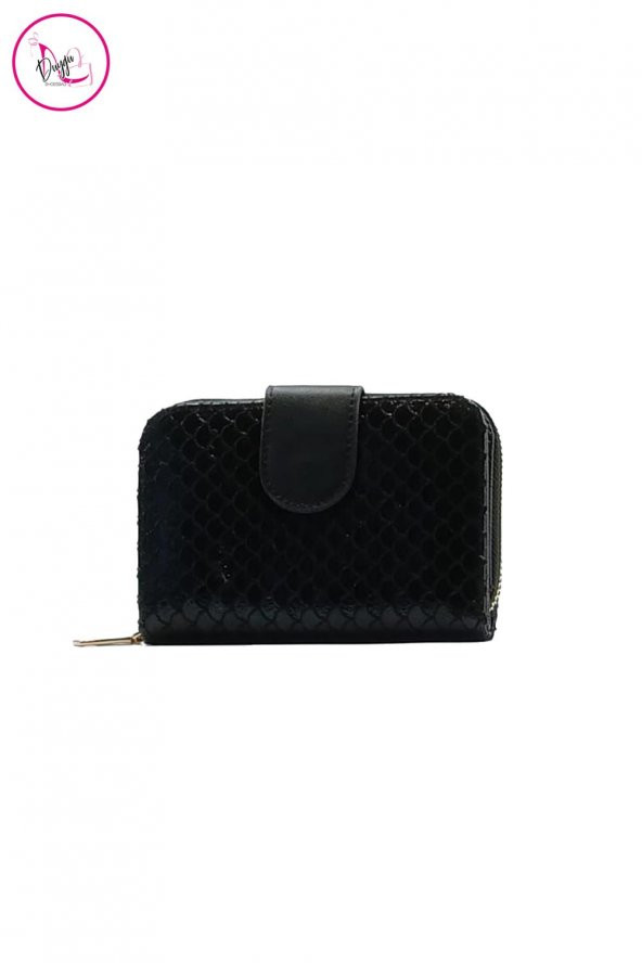 Kadın Cüzdan Fermuarlı Kapaklı Orta Boy Pul Desenli - 7