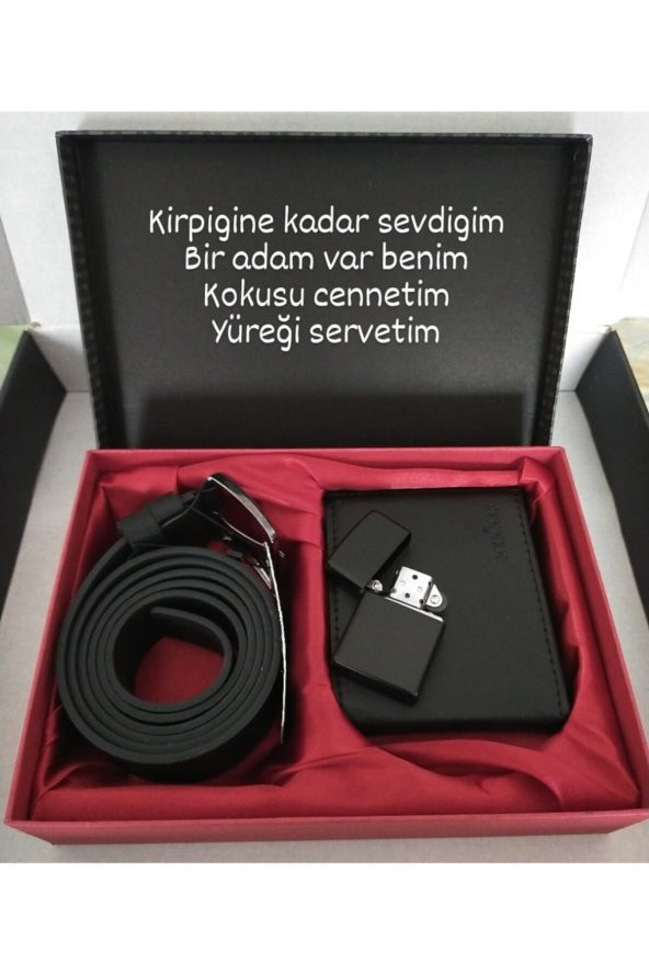 Cüzdan Kemer Çakmak Seti