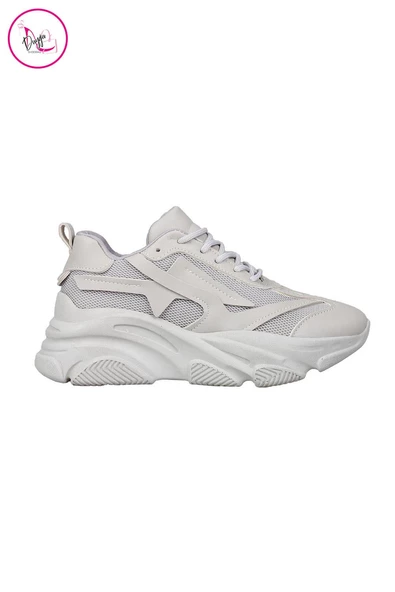 Fomax Kadın Sneaker Spor Ayakkabı File Detaylı - 6