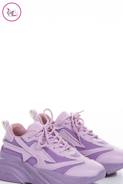 Fomax Kadın Sneaker Spor Ayakkabı File Detaylı - 10