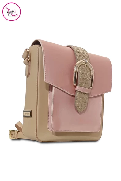 Kadın Çapraz Omuz Çantası Kemer Detaylı Kapaklı - 7