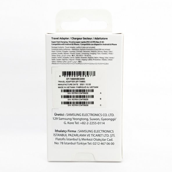 Samsung Galaxy S20 Ultra 5G Type-C Fast Şarj Adaptörü 25W Siyah (Samsung Türkiye Garantili) - 5