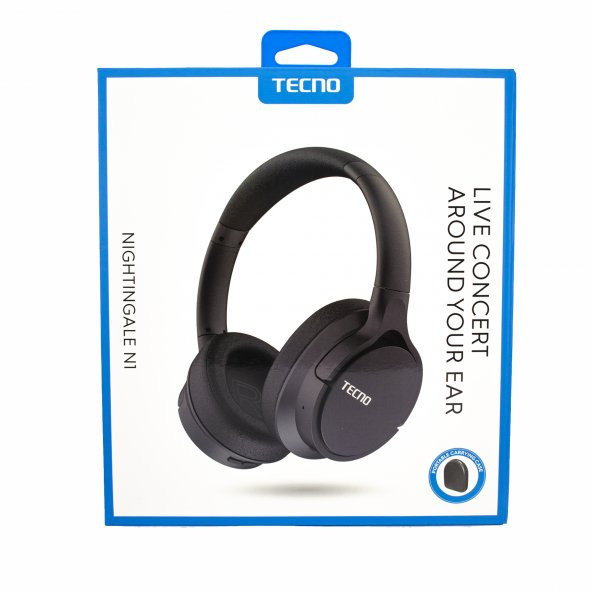 Tecno Spark 8 Nightingale-N1 Kablosuz Wireless Extra Bass Kulaklık Siyah - 7