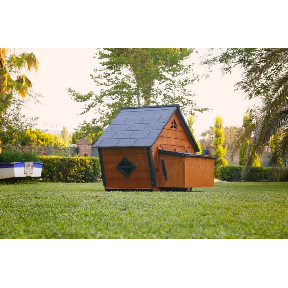 Mandu Ahşap Tavuk Kümesi (10 Tavuk) - 2