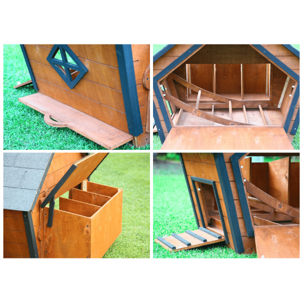 Mandu Ahşap Tavuk Kümesi (10 Tavuk) - 8