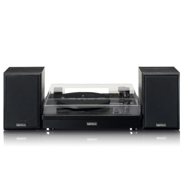 Lenco LS-101 BK Siyah Pikap Plak Çalar Hoparlörlü Bluetoothlu Auto-stop Özellikli - 2