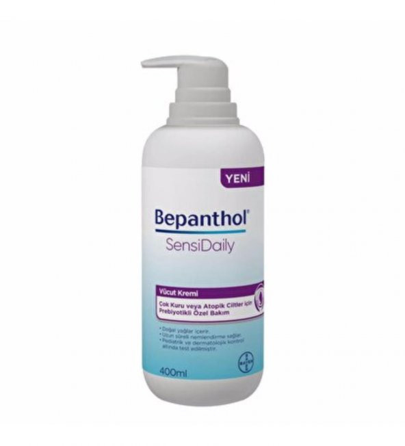 Bepanthol Sensidaily Pompalı Vücut Kremi 400 ML