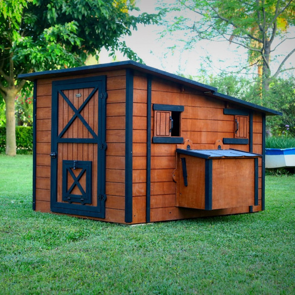 Mandu Ahşap Tavuk Kümesi (30 Tavuk)