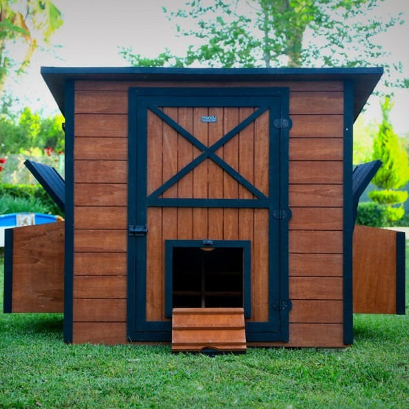 Mandu Ahşap Tavuk Kümesi (30 Tavuk) - 5