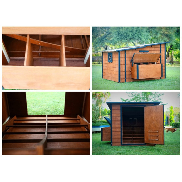 Mandu Ahşap Tavuk Kümesi (30 Tavuk) - 7