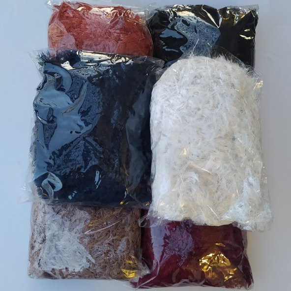 Peluş Torpido Örtüsü El Örgüsü 165X65 Beyaz - 5